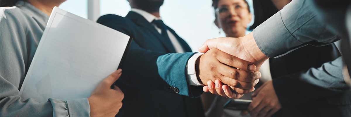 Shaking hands